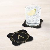 Monogramm Initial in Circles Untersetzer (Vor Ort)