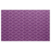 Monogramm Initial M lila Orchideenfarbe Stoff (Fat Quarter (45,7 x 55,9 cm))