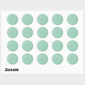 Monogramm Initial Mint Green Wax Siegel Sticker (Blatt)