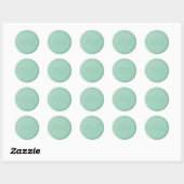 Monogramm Initial Mint Green Wax Siegel Sticker (Blatt)