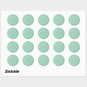Monogramm Initial Mint Green Wax Siegel Sticker (Blatt)