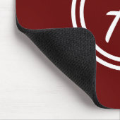 Monogramm Initial Niedlich Minimalistisch Mousepad (Ecke)