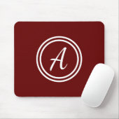 Monogramm Initial Niedlich Minimalistisch Mousepad (Mit Mouse)