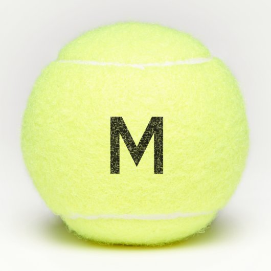 Monogramm Initial Personalisiert Tennisbälle (Vorderseite)