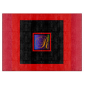 MONOGRAMM INITIAL R SCHNEIDEBRETT (Vorderseite)