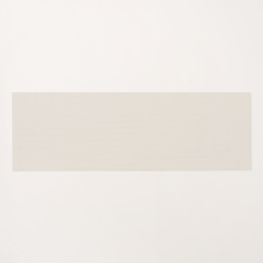 Monogramm Initial Radial Sunburst Neutral Elfenbei Yogamatte (Rückseite (Horizontal))