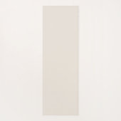 Monogramm Initial Radial Sunburst Neutral Elfenbei Yogamatte (Rückseite)