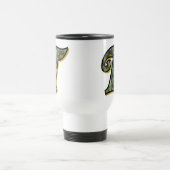 Monogramm Initial T Daisies Floral Travel Mug Reisebecher (Mittel)