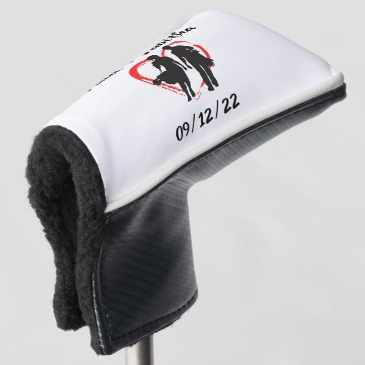 Monogramm Initial und Name Personalisiert Golf Headcover (3/4 Vorderseite)