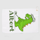 Monogramm Initial und Name Personalisiert Golfhandtuch (Horizontal)