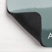 Monogramm Initial Wasserfarbe Limed Spruce Ombre Mousepad (Ecke)