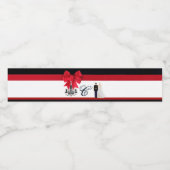 Monogramm Initial Water Bottle Label Marine Bride Wasserflaschenetikett (Einzelnes Label)