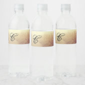 Monogramm Initial Water Flasche Etikett Sunrise Pa (Flaschen)