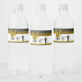 Monogramm Initial Water Flasche Label Army Bride G Wasserflaschenetikett (Flaschen)