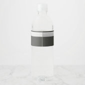 Monogramm Initial Water Flasche Label Army Dress G Wasserflaschenetikett (Rückseite)