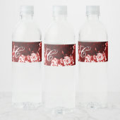 Monogramm Initial Water Flasche Label Spritzer Wasserflaschenetikett (Flaschen)