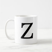Monogramm Initial Z Classic Tasse, 11 oz Kaffeetasse (Links)