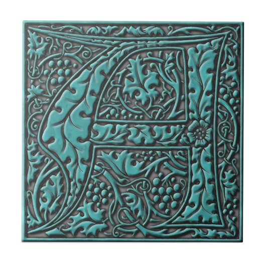 Monogramm-Initiale A Fliese (Vorderseite)