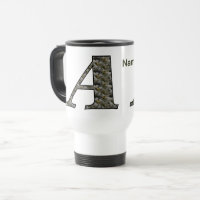 Monogramm Initiale A Hortensien Blumen Personalisi