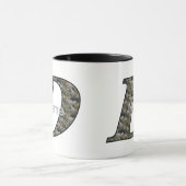 Monogramm Initiale D Hortensien Blumen Personalisi Tasse (Zentrum)
