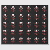 Monogramm-Initiale der Piratenflagge-Y Geschenkpapier (Flach)