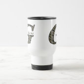Monogramm Initiale G Hortensien Blumen Personalisi Reisebecher (Mittel)