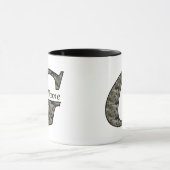 Monogramm Initiale G Hortensien Blumen Personalisi Tasse (Zentrum)