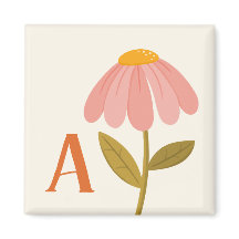 Monogramm Initiale handgezeichnete florale Illustr
