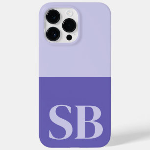 Monogramm Initiale Minimalistischer Stylischer Cas Case-Mate iPhone 14 Pro Max Hülle