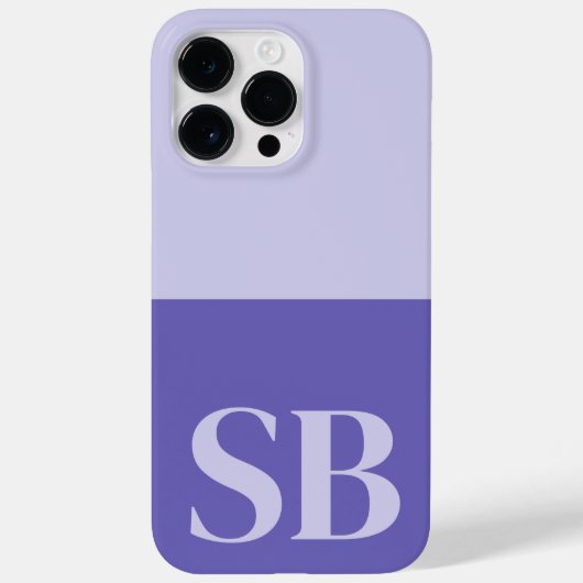 Monogramm Initiale Minimalistischer Stylischer Cas Case-Mate iPhone Hülle (Rückseite)