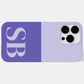 Monogramm Initiale Minimalistischer Stylischer Cas Case-Mate iPhone Hülle (Rückseite (Horizontal))