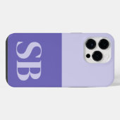 Monogramm Initiale Minimalistischer Stylischer Cas iPhone Hülle (Rückseite (Horizontal))
