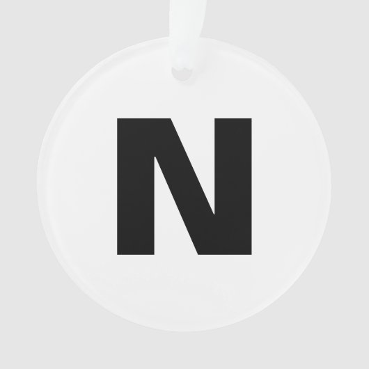 Monogramm Initiale Moderne Stilvolle Trend-Ornamen Ornament (Vorderseite)