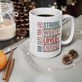 Monogramm Initiale Name Christlicher Glaube Kaffeetasse