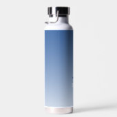 Monogramm Initiale Namensschrift Gradient Königlic Trinkflasche (Rechts)