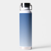Monogramm Initiale Namensschrift Gradient Königlic Trinkflasche (Rückseite)