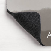 Monogramm Initiale Wasserfarbe Davy Gray Ombre Mousepad (Ecke)
