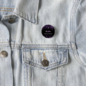 Monogramm-Initialen aus lila Glitzer Button (Beispiel)