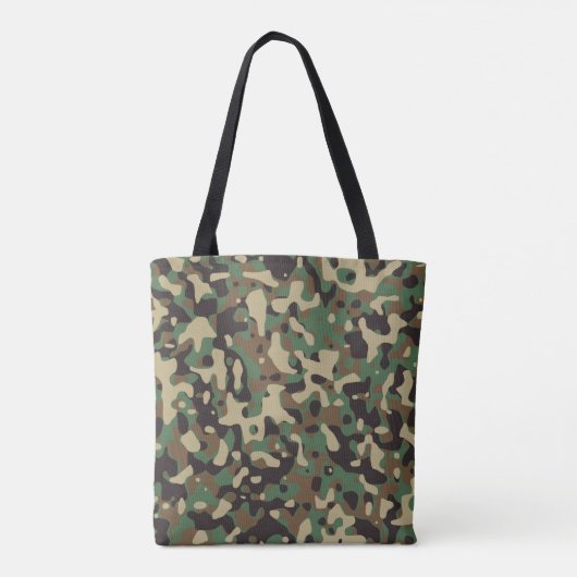 Monogramm-Initialen der Camouflage Tarnmuster Tasche (Rückseite)