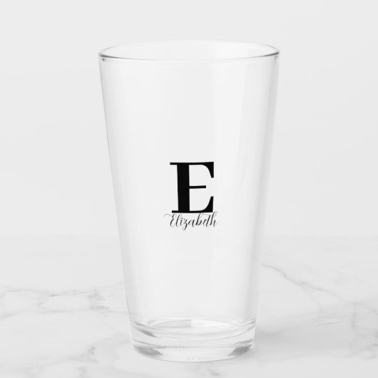 Monogramm-Initialen des individuellen Namens Glas (Vorderseite)