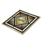 Monogramm-Initialen Fliese (Seite)