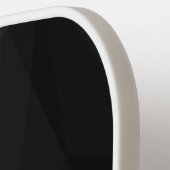 Monogramm-Initialen für den Schwarzen und Weißen I Pickleball Schläger (Linke Seite)