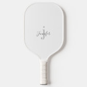 Monogramm-Initialen für den weißen Individuelle Na Pickleball Schläger (Vorderseite)