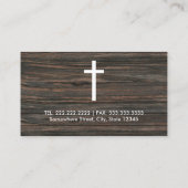 Monogramm-Initialen für Metall und Holz und Weißes Visitenkarte (Rückseite)