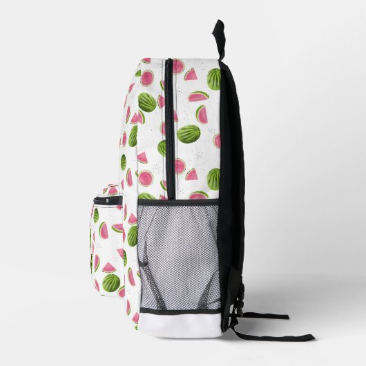 Monogramm-Initialen für Sommerpink und Grüne Wasse Bedruckter Rucksack (Rechts)