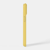 Monogramm Initialen Modern Minimal Gelb iPhone 15 Hülle (Rechte Seite)