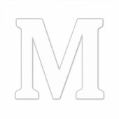 Monogramm-Initialen Name Minimalistisch Aufkleber (Vorderseite)