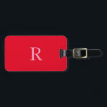 Monogramm Initialen Name Rosa Geschenkidee Gastges Gepäckanhänger<br><div class="desc">Mit Monogramm Anfangs- und auch persönliche Daten wie Name,  Adresse,  Telefonnummer und E-Mail,  die Sie bearbeiten können. Sie können die Farbe ändern,  wenn Sie es wünschen.</div>