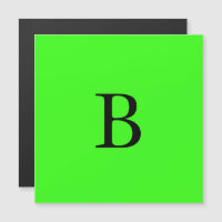 Monogramm-Initialen Neon Green Bright farbig Cool