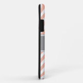 MONOGRAMM INITIALEN ORANGE CHEVRON Case-Mate iPhone HÜLLE (Hinten/Rechts)